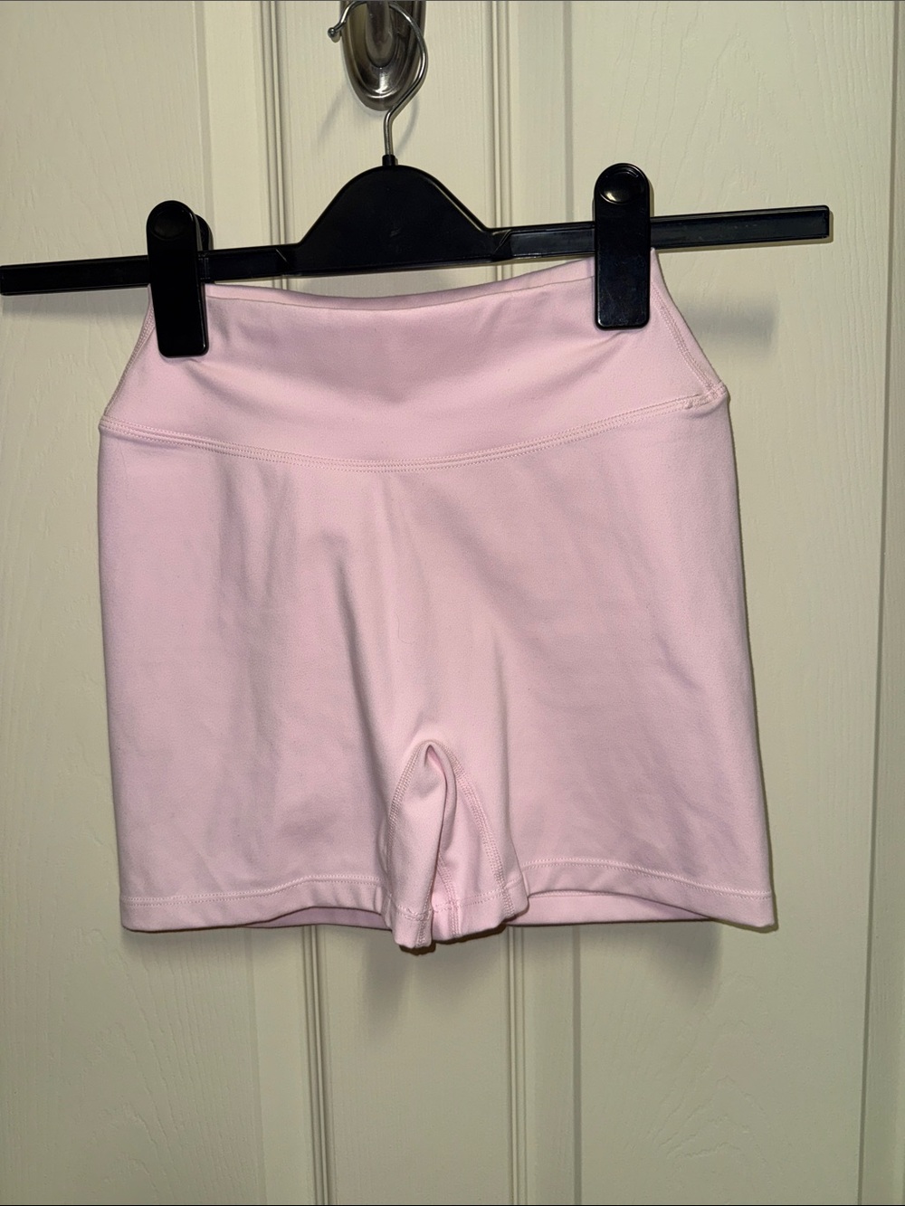 High-Waist Light Pink Women's Bike Shorts